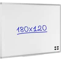 Viking wandmontierbares magnetisches Whiteboard lackierter Stahl 120 x 180 cm