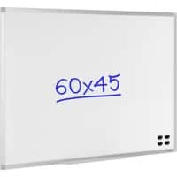 Viking Whiteboard Wandmontiert Magnetisch Emaille Einseitig 60 (B) x 45 (H) cm