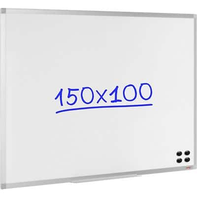 Viking wandmontierbares magnetisches Whiteboard Emaille Superior 150 x 100 cm