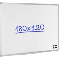 Viking Whiteboard Wandmontiert Magnetisch Emaille Einseitig 180 (B) x 120 (H) cm