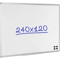 Viking Superior Whiteboard Emaille Magnetisch 240 x 120 cm