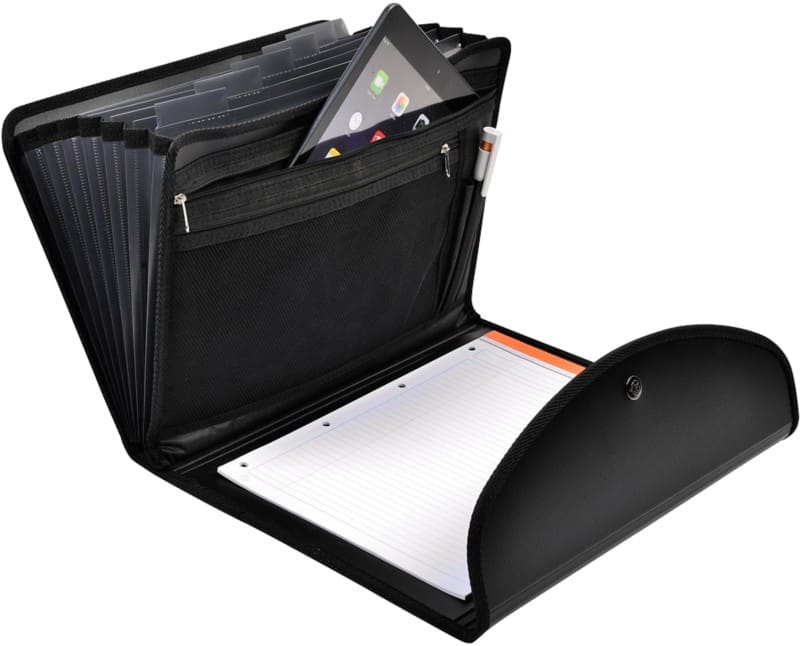 Exacompta Fächermappe Exactive DIN A4 Schwarz Polypropylen 6 Fächer 25,5 x 4 x 33,5 cm