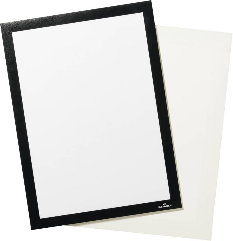 DURABLE DURAFRAME GRIP DIN A4 Inforahmen Schwarz Kunststoff 496801 23,4 (B) x 37,5 (T) x 32,6 (H) cm 4968 01