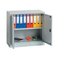 Realspace Flügeltürenschrank Lichtgrau 920 x 420 x 700 mm