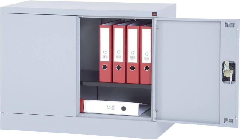 Viking Realspace Aufbewahrungsschrank Stahl 1 Fachboden Abschließbar 920 x 420 x 700 mm Silber