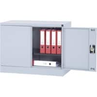 Realspace Flügeltürenschrank Silber 920 x 420 x 700 mm