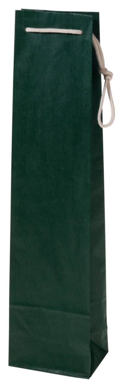Vereinigte Papierwarenfabriken Flaschenbeutel Grün 9,5 x 38 cm 25 Stück
