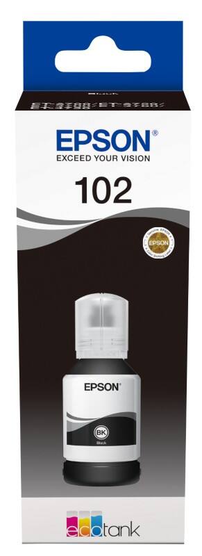 Epson 102 Original Tintenflasche C13T03R140 Schwarz 127 ml