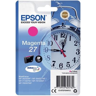 Epson 27 Original Tintenpatrone C13T27034012 Magenta