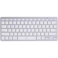 ewent Kabellose Tastatur EW3168 Bluetooth AZERTY BE Silber, Weiß