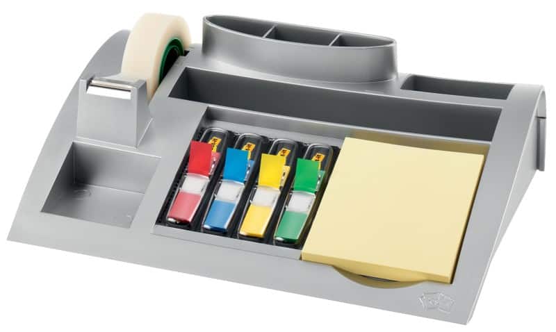 Post-it Schreibtisch Organizer C50 Kunststoff Silber 25,6 x 16,6 x 6,8 cm