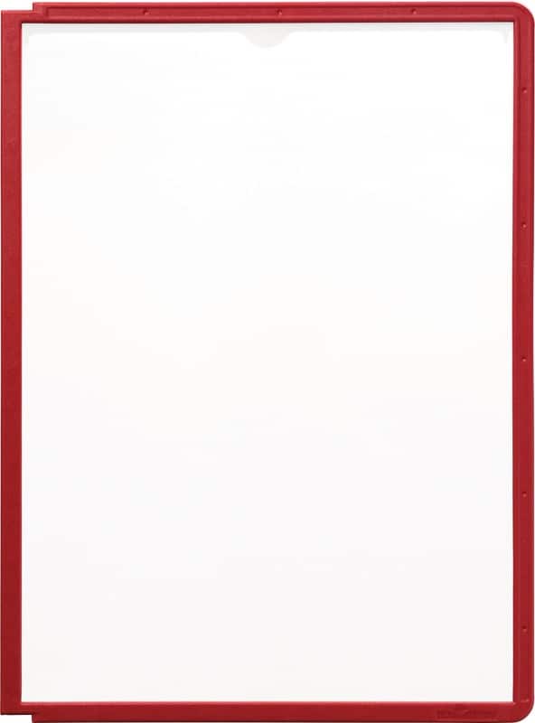 DURABLE Sherpa Sichttafel 10 Flächen DIN A4 PP (Polypropylen) Rot 5 Stück