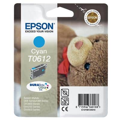 Epson T0612 Original Tintenpatrone C13T06124010 Cyan
