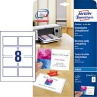 AVERY Zweckform Quick and Clean Visitenkarten 240 g/m² Weiß 25 Blatt à 8 Etiketten
