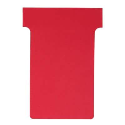 Nobo T-Steckkarten 3 Rot 6 x 8,5 cm 100 Stück