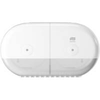 Tork SmartOne Mini Doppelrollenspender für Toilettenpapier Weiß T9, Hohe Kapazität, Elevation Linie, 682000