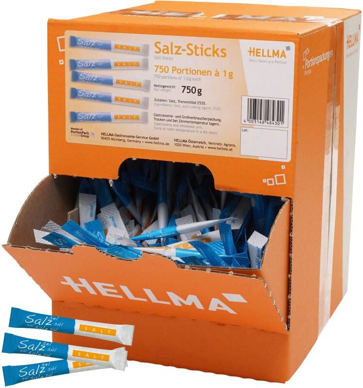 Hellma Salzsticks 750 Stück à 1 g