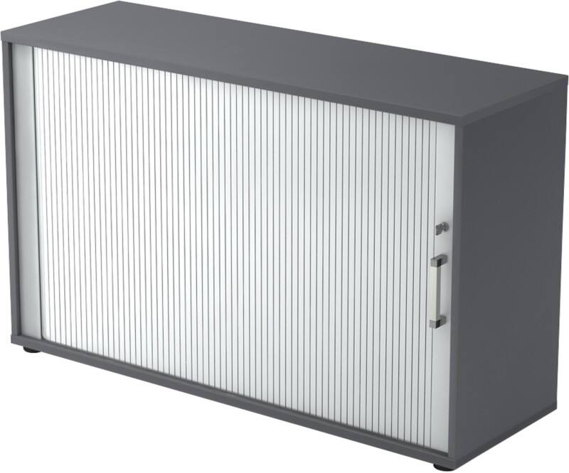 Hammerbacher Aktenschrank V1732S/G/S/CE Grau 1.200 x 400 x 748 mm