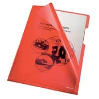 Bene Klarsichthülle DIN A4 Rot PVC (Polyvinylchlorid) 150 Mikron 100 Stück