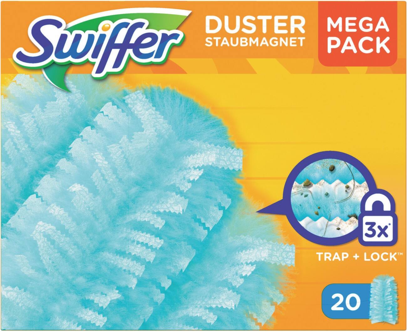 Swiffer Staubtuch 20 x 25 cm Blau 20 Stück