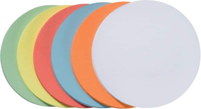 Franken kreis moderationskarten 9,5 x 9,5 cm papier farbig sortiert 500 stã¼ck