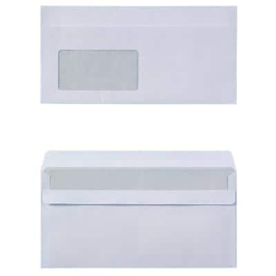 Office Depot Briefumschläge Mit Fenster DL 220 (B) x 110 (H) mm Selbstklebend Weiß 80 g/m² 25 Stück