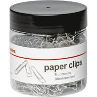 Office Depot Büroklammern rund 33mm Silber Sortiert 500 Stück