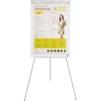 Bi-Office Earth Flipchart-Staffelei Aluminium 70 (B) x 100 (H) cm Weiß