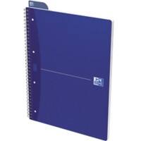 OXFORD Office Essentials A4+ Spiralbindung Blau Pappcover Notizbuch kariert 70 Blatt