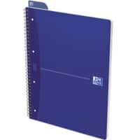 OXFORD Office Essentials A4+ Spiralbindung Blau Pappcover Notizbuch kariert 70 Blatt