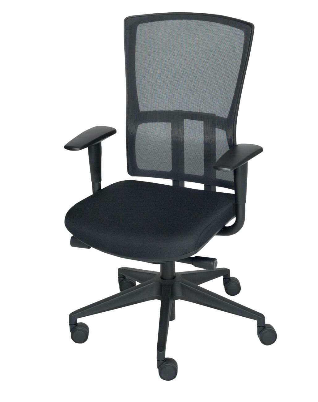 Schaffenburg Bürostuhl Synchronmechanismus Netzstoff, Stoff Höhenverstellbare Armlehne Höhenverstellbarer Sitz 120 kg NEN