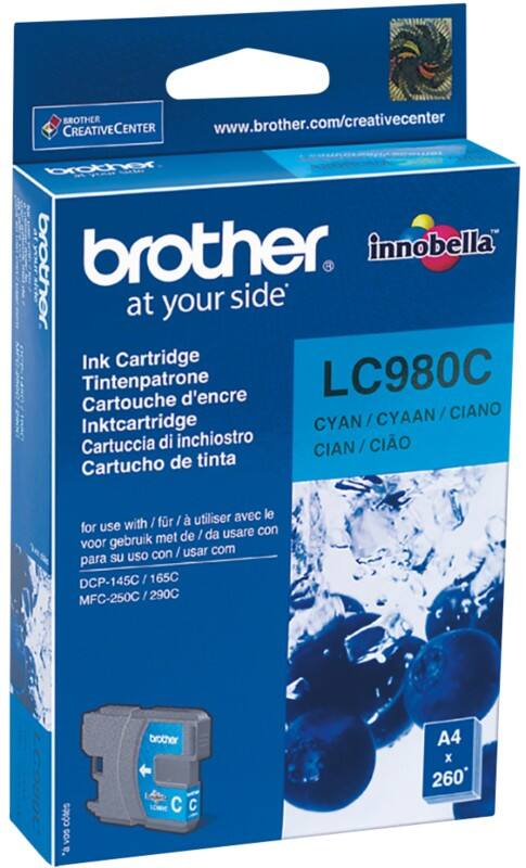 Brother LC980C Original Tintenpatrone Cyan
