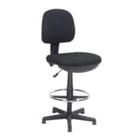 Realspace Zeichenstuhl Draughtsman Stoff Schwarz