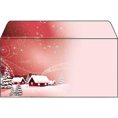 Sigel Weihnachts-Briefumschläge Ohne Fenster 11 (B) x 22 (H) cm Farbig sortiert 90 g/m² 50 Stück