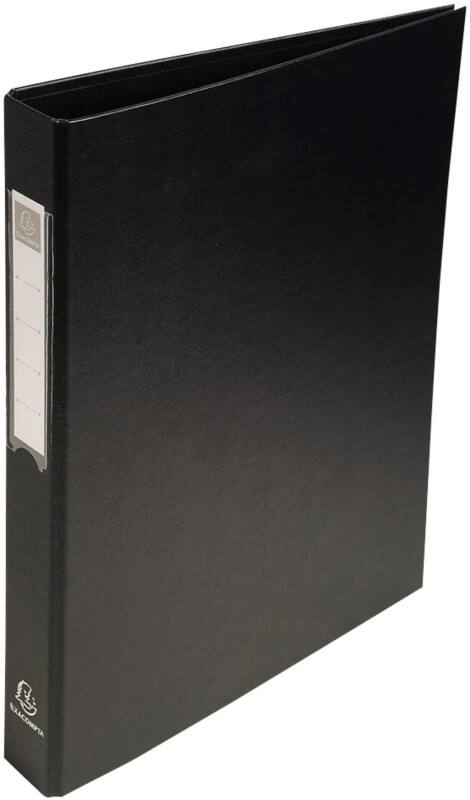 Exacompta Ringbuch DIN A4 Polypropylen 4 Ringe 25 mm Schwarz