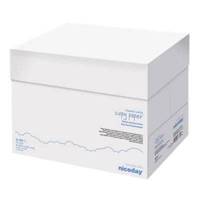 Niceday Kopier-/ Druckerpapier DIN A4 75 g/m² Weiß Box mit 5 Pack à 500 Blatt