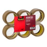 Scotch Verpackungsklebeband Schwer pp237 50 mm x 66 m Braun Pack mit 6 Rollen