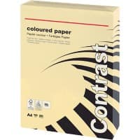 Office Depot DIN A4 Farbiges Papier Creme 160 g/m² Glatt 250 Blatt