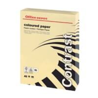 Office Depot DIN A3 Farbiges Papier Creme 80 g/m² Glatt 500 Blatt