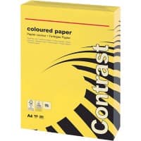 Office Depot Farbiges Kopier-/ Druckerpapier DIN A4 160 g/m² Intensives Gelb 250 Blatt