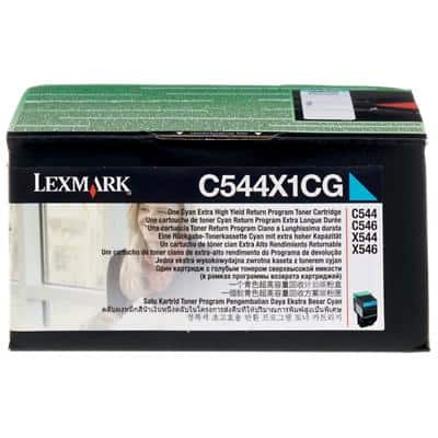 Lexmark C544X1CG Original Tonerkartusche Cyan