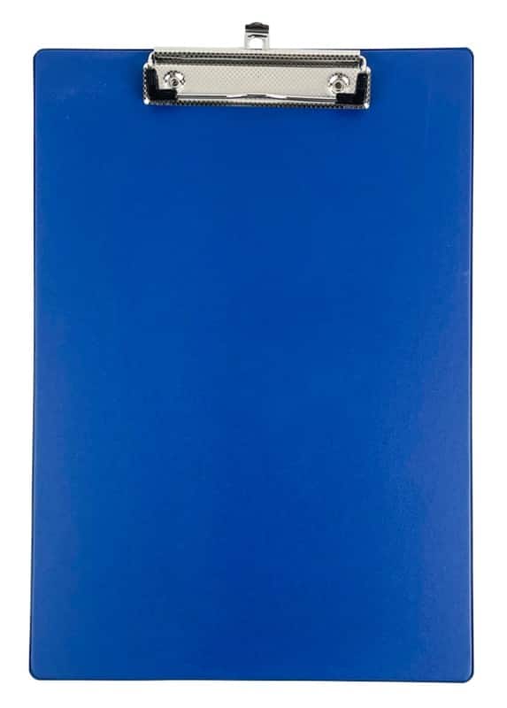 Viking Klemmbrett A4 Pappkarton, PVC (Polyvinylchlorid) Blau Hoch
