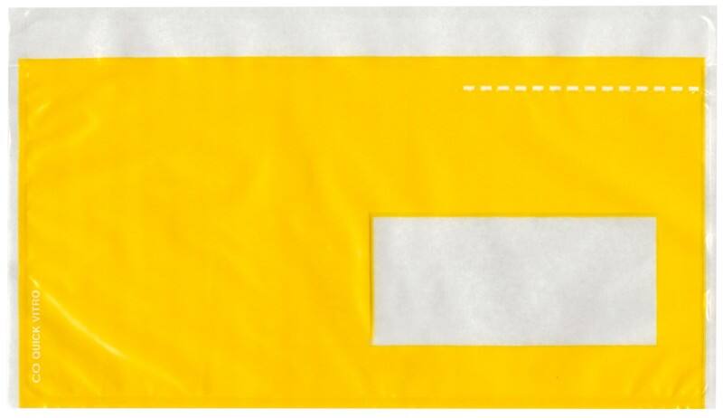 Elco Quick Vitro C6/5 Abziehstreifen Dokumententaschen Gelb 24,5 (B) x 12 (H) cm 250 Stück