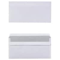 Niceday Briefumschläge DL 75 g/m² Weiß Ohne Fenster Selbstklebend 1000 Stück