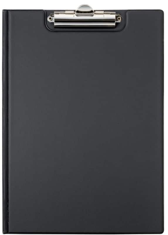 DURABLE Klemmbrettmappe DIN A4 PVC (Polyvinylchlorid) Schwarz Hoch 235701