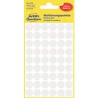 AVERY Zweckform 3145 Markierungspunkte Spezial Weiß 12 mm 5 Blatt à 54 Etiketten