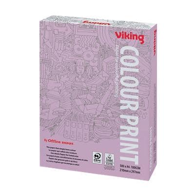 Viking Colour Print DIN A4 Druckerpapier Weiß 100 g/m² Glatt 500 Blatt
