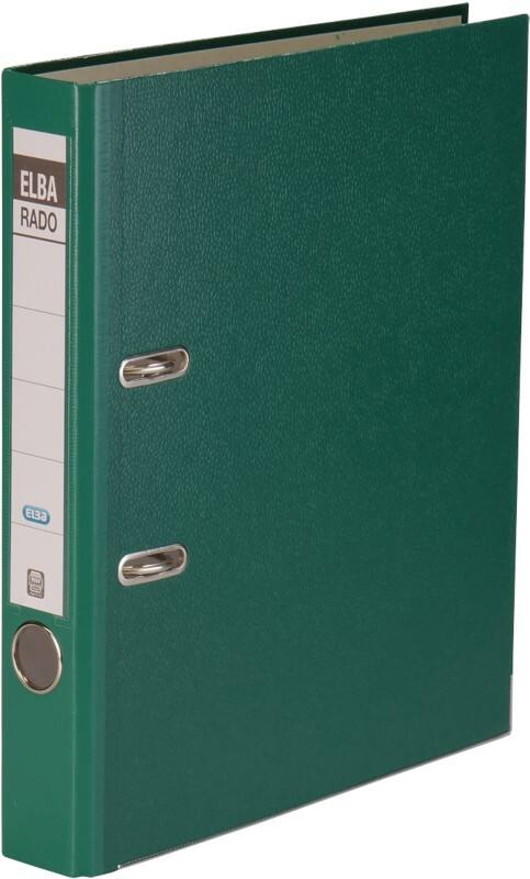 ELBA Rado Brilliant Ordner Schmal DIN A4 50 mm Grün 2 Ringe 100022607 Kunststoff