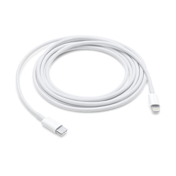 Apple Lightning zu USB-C Kabel MKQ42ZM/A Weiß 2 m