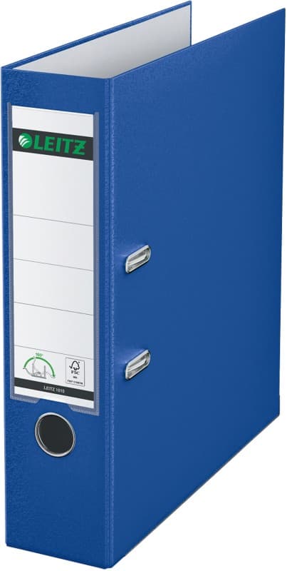 Leitz 180° Ordner Breit DIN A4 82 mm Dunkelblau 2 Ringe 1010 Kunststoff Glatt Hochformat
